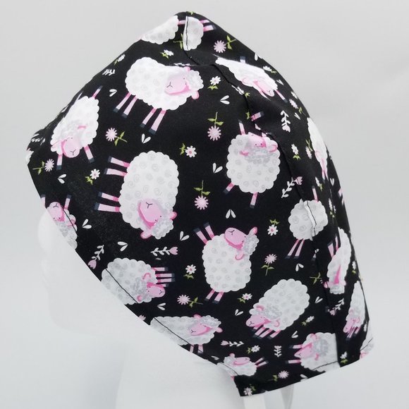 White Sheep Farm Animal Surgical Scrub Cap - Picture 2 of 5